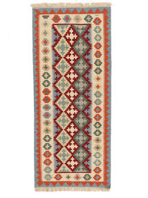  84X200 Kelim Ghashghai Teppich Läufer Orange/Braun Persien/Iran Carpetvista
