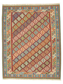  Kilim Qashqai 309X388 Perzsa Gyapjúszőnyeg Narancssárga/Sötétpiros Nagy Carpetvista