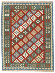  Oriental Kilim Qashqai Rug 151X198 Orange/Dark Red Persia/Iran Carpetvista