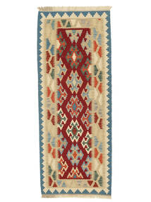 85X209 Kilim Qashqai Rug Oriental Runner
 Orange/Dark Red (Wool, Persia/Iran) Carpetvista