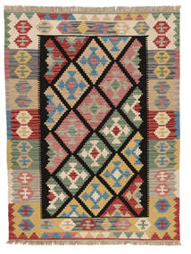 絨毯 オリエンタル キリム カシュガイ 151X200 茶色/ブラック ( ペルシャ/イラン)