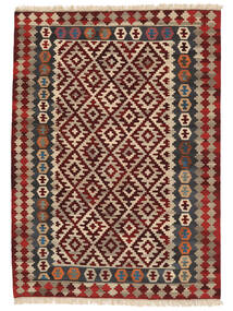 177X245 絨毯 キリム カシュガイ オリエンタル ブラック/茶色 (ウール, ペルシャ/イラン) Carpetvista