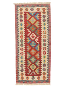  Kilim Qashqai Rug 85X191 Persian Dark Red/Brown Small Carpetvista