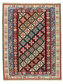 298X393 Kilim Qashqai Rug Oriental Dark Red/Dark Teal Large (Wool, Persia/Iran) Carpetvista