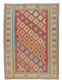  Orientalsk Kelim Ghashghai Teppe 257X348 Oransje/Mørk Gul Stort Ull, Persia/Iran Carpetvista
