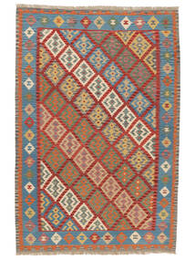絨毯 ペルシャ キリム カシュガイ 205X300 ダークレッド/ダークブルー ( ペルシャ/イラン)