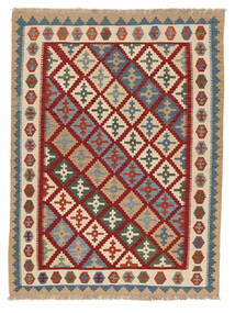 155X204 Kelim Ghashghai Matta Orientalisk Mörkröd/Brun (Ull, Persien/Iran) Carpetvista