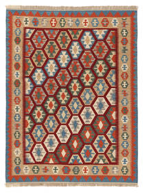 154X200 Tapete Kilim Ghashghai Oriental Vermelho Escuro/Castanho (Lã, Pérsia/Irão) Carpetvista
