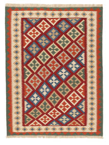 Koberec Orientální Kelim Ghashghai 150X196 Tmavě Červená/Oranžová ( Persie/Írán)