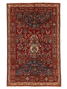 150X235 Alfombra Gashgai Fine Oriental Negro/Rojo Oscuro (Lana, Persia/Irán) Carpetvista