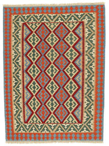 182X238 Kilim Qashqai Rug Oriental Dark Red/Orange (Wool, Persia/Iran) Carpetvista