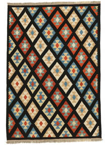  Kilim Qashqai Rug 175X251 Persian Wool Black/Orange Carpetvista