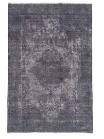 191X290 絨毯 カラード ヴィンテージ モダン ダークグレー/ブラック (ウール, ペルシャ/イラン) Carpetvista