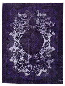  Persian Colored Vintage Rug 252X328 Black/Dark Purple Carpetvista