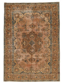  Colored Vintage Rug 240X337 Vintage Persian Wool Brown/Black Large Carpetvista