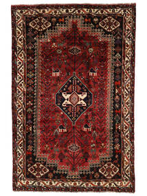 178X272 Shiraz Rug Oriental Black/Dark Red (Wool, Persia/Iran) Carpetvista