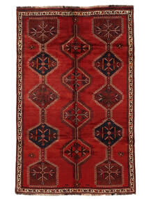 Shiraz Rug Rug 155X243 Dark Red/Black Wool, Persia/Iran Carpetvista