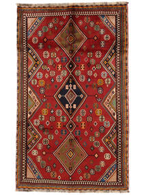 Dywan Perski Kaszkaj Fine 153X251 Ciemnoczerwony/Czarny (Wełna, Persja/Iran)