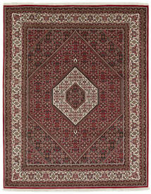 Bidjar Indisch Teppich 202X248 Schwarz/Dunkelrot Wolle, Indien