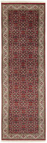  Orientalischer Bidjar Indisch Teppich 82X251 Läufer Dunkelrot/Schwarz Wolle, Indien