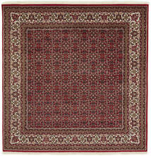 Tapete Oriental Bijar Indo 200X203 Quadrado Preto/Vermelho Escuro (Lã, Índia)