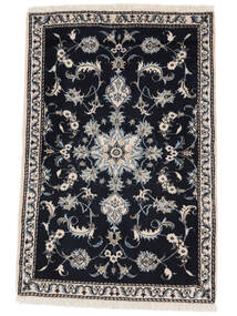 絨毯 ナイン 90X135 ブラック/ダークグレー (ウール, ペルシャ/イラン)