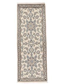 79X206 Nain Teppich Orientalischer Läufer Beige/Braun (Wolle, Persien/Iran) Carpetvista