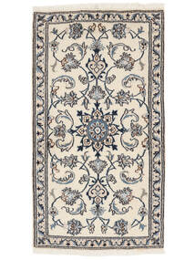 72X131 Nain Rug Oriental Beige/Dark Grey (Wool, Persia/Iran) Carpetvista