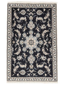 絨毯 ナイン 90X140 ブラック/ダークグレー (ウール, ペルシャ/イラン)