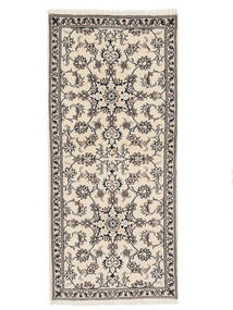 81X180 Alfombra Oriental Nain De Pasillo Beige/Negro (Lana, Persia/Irán) Carpetvista