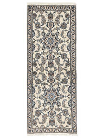 75X191 Nain Rug Oriental Runner
 Dark Grey/Brown (Wool, Persia/Iran) Carpetvista