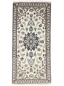  Persian Nain Rug 68X142 Beige/Dark Grey Carpetvista
