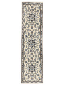 絨毯 ナイン 78X288 廊下 カーペット ダークグレー/ベージュ (ウール, ペルシャ/イラン)