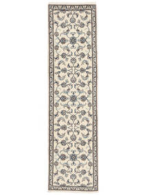 80X297 絨毯 オリエンタル ナイン 廊下 カーペット ベージュ/ブラック (ウール, ペルシャ/イラン) Carpetvista