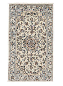 124X212 絨毯 ナイン オリエンタル ベージュ/ブラック (ウール, ペルシャ/イラン) Carpetvista