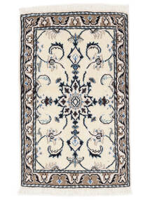 56X91 Alfombra Oriental Nain Beige/Negro (Lana, Persia/Irán) Carpetvista
