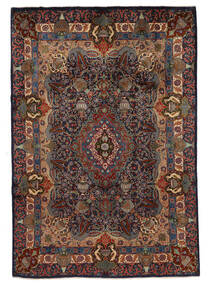 Kashmar Teppich 238X342 Schwarz/Dunkelrot Wolle, Persien/Iran Carpetvista