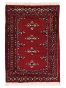 64X89 Pakistan Bokhara 2Ply Rug Oriental Dark Red/Black (Wool, Pakistan) Carpetvista