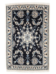 58X91 Nain Rug Oriental Black/Dark Grey (Wool, Persia/Iran) Carpetvista