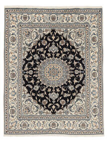 絨毯 ナイン 198X253 茶色/ベージュ (ウール, ペルシャ/イラン)