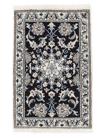 56X83 Nain Teppich Orientalischer Schwarz/Dunkelgrau (Wolle, Persien/Iran) Carpetvista