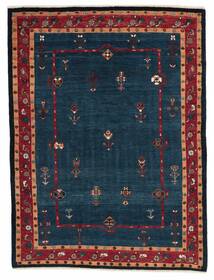 絨毯 ペルシャ ギャッベ キャシュクリ 150X200 ブラック/ダークレッド (ウール, ペルシャ/イラン)