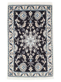 60X94 絨毯 ナイン オリエンタル ブラック/ダークグレー (ウール, ペルシャ/イラン) Carpetvista