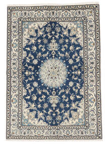 165X233 絨毯 ナイン オリエンタル ダークグレー/ブラック (ウール, ペルシャ/イラン) Carpetvista