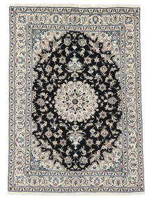 絨毯 ナイン 167X231 ブラック/ダークグレー (ウール, ペルシャ/イラン)