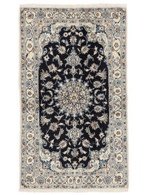  Orientalischer Nain Teppich 120X204 Dunkelgrau/Schwarz Wolle, Persien/Iran Carpetvista