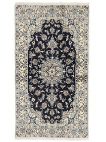  Nain Rug 118X212 Persian Wool Dark Grey/Black Small Carpetvista
