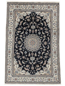 200X300 Nain Teppich Orientalischer Schwarz/Dunkelgrau (Wolle, Persien/Iran) Carpetvista