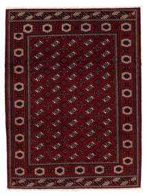 Dywan Perski Turkmeński 275X366 Czarny/Brunatny Duży (Wełna, Persja/Iran)