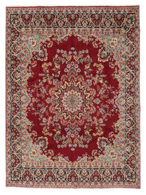 Tapete Oriental Kerman 294X394 Vermelho Escuro/Castanho Grande (Lã, Pérsia/Irão)